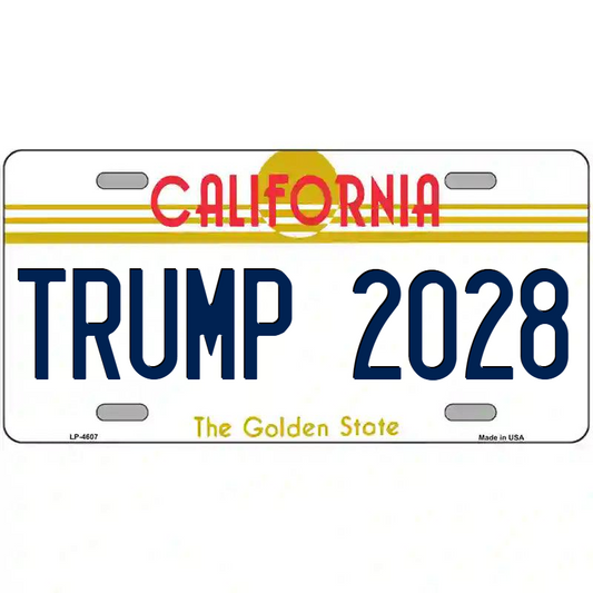 Trump 2028 California Metal Sign