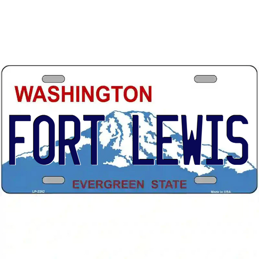 Fort Lewis Washington Metal Sign