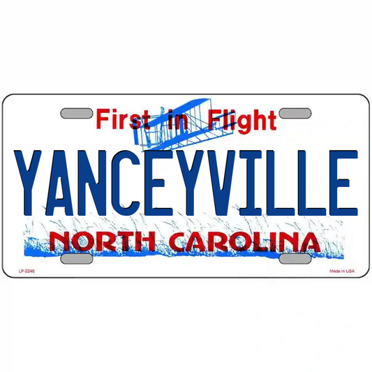 Yanceyville North Carolina Metal Sign