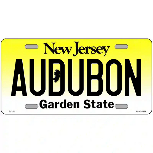 Audubon New Jersey Metal Sign