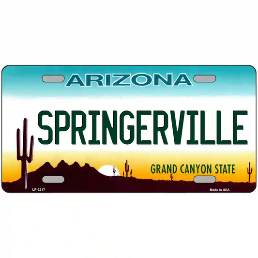 Springerville Arizona Metal Sign