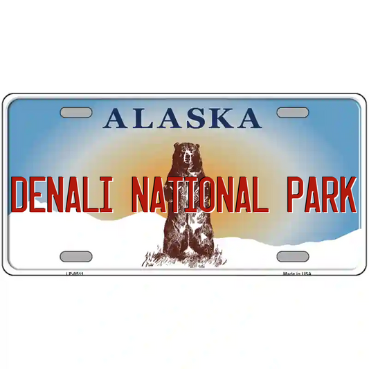Denali National Park Alaska Metal Sign