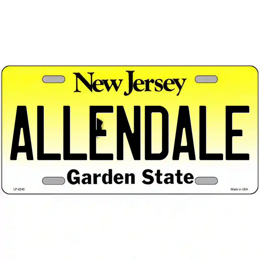 Allendale New Jersey Metal Sign