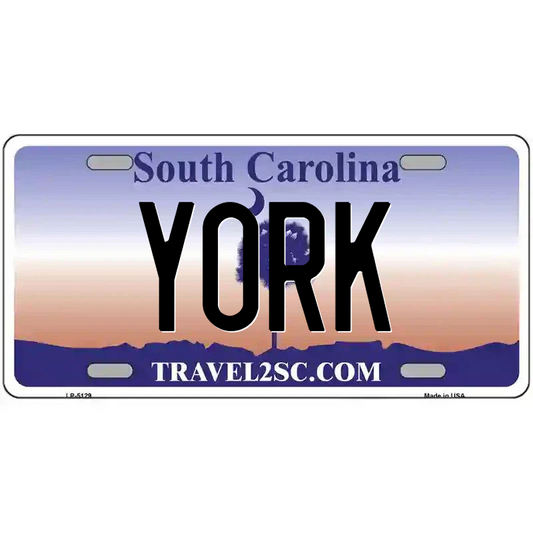 York South Carolina Metal Sign