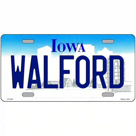 Walford Iowa Metal Sign
