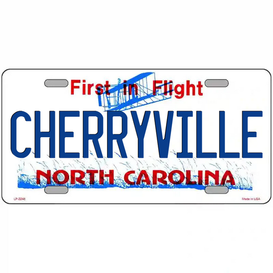 Cherryville North Carolina Metal Sign