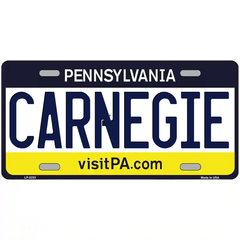 Carnegie Pennsylvania Metal Sign