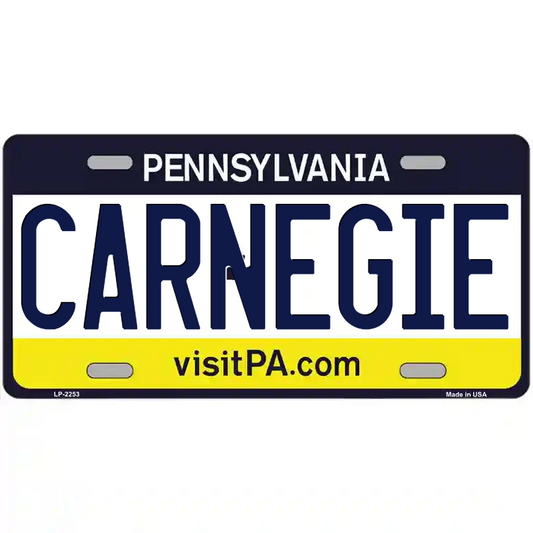 Carnegie Pennsylvania Metal Sign