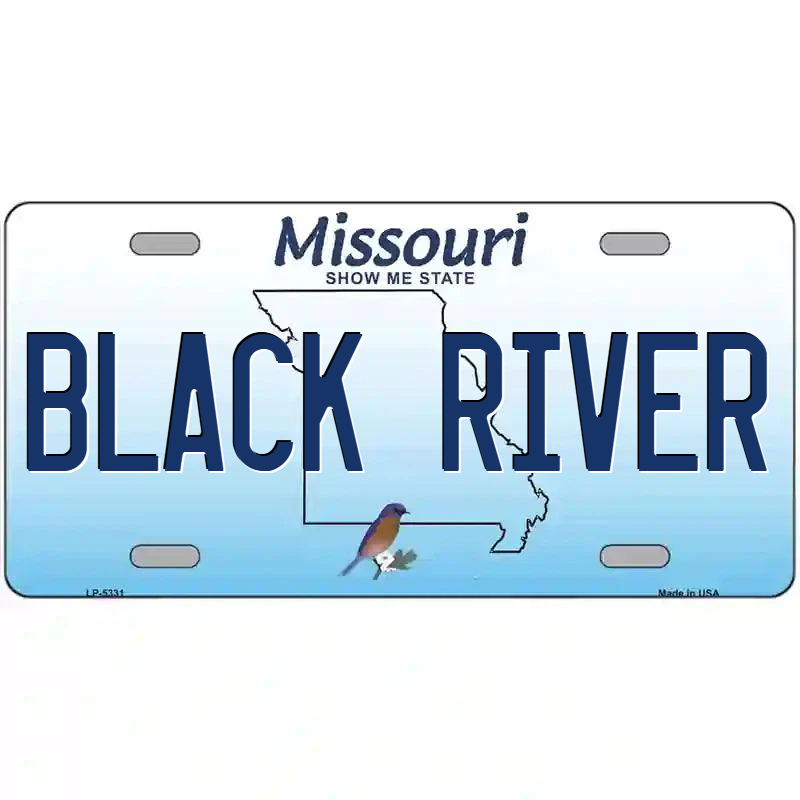 Black River Missouri Metal Sign