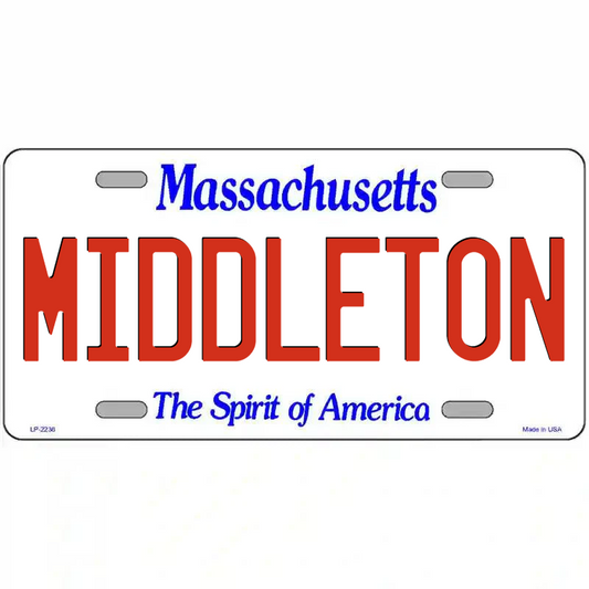 Middleton Massachusetts Metal Sign