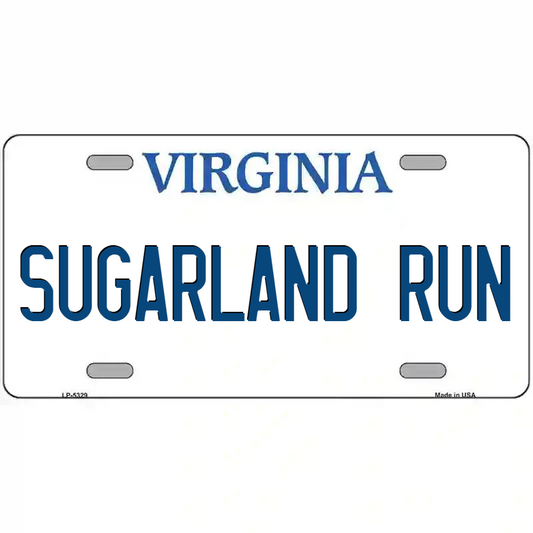Sugarland Run Virginia Metal Sign