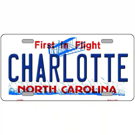 Charlotte North Carolina Metal Sign