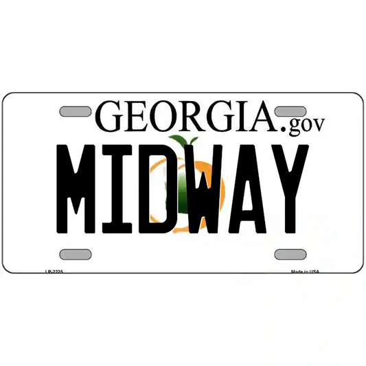 Midway Georgia Metal Sign