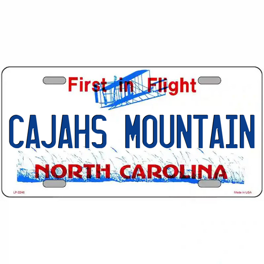 Cajah's Mountain North Carolina Metal Sign