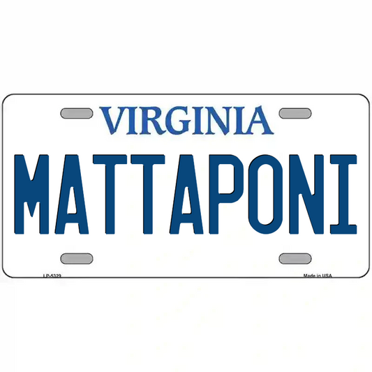 Mataponi Virginia Metal Sign