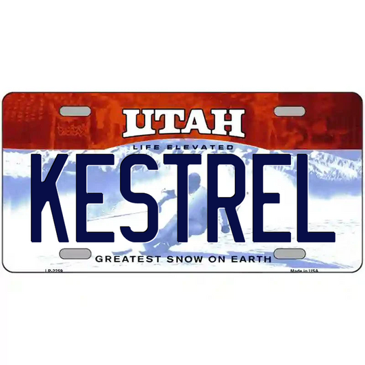 Kestrel Utah Metal Sign