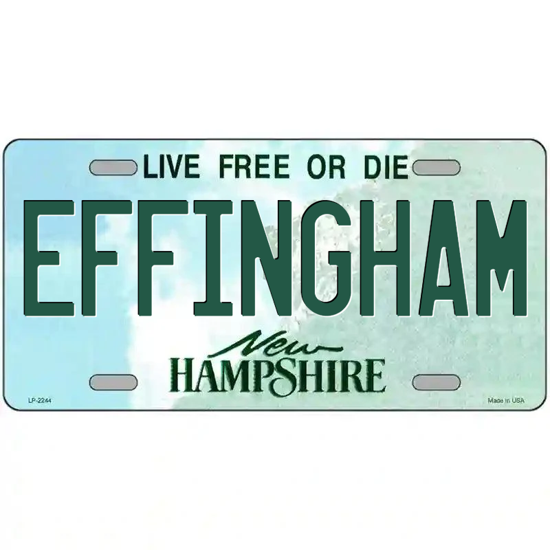 Effingham New Hampshire Metal Sign