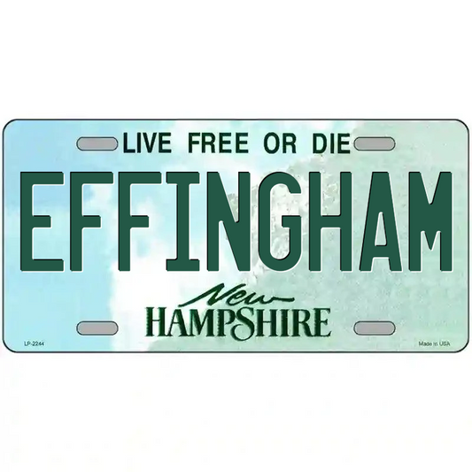 Effingham New Hampshire Metal Sign