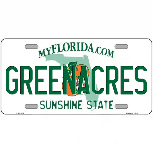Greenacres Florida Metal Sign