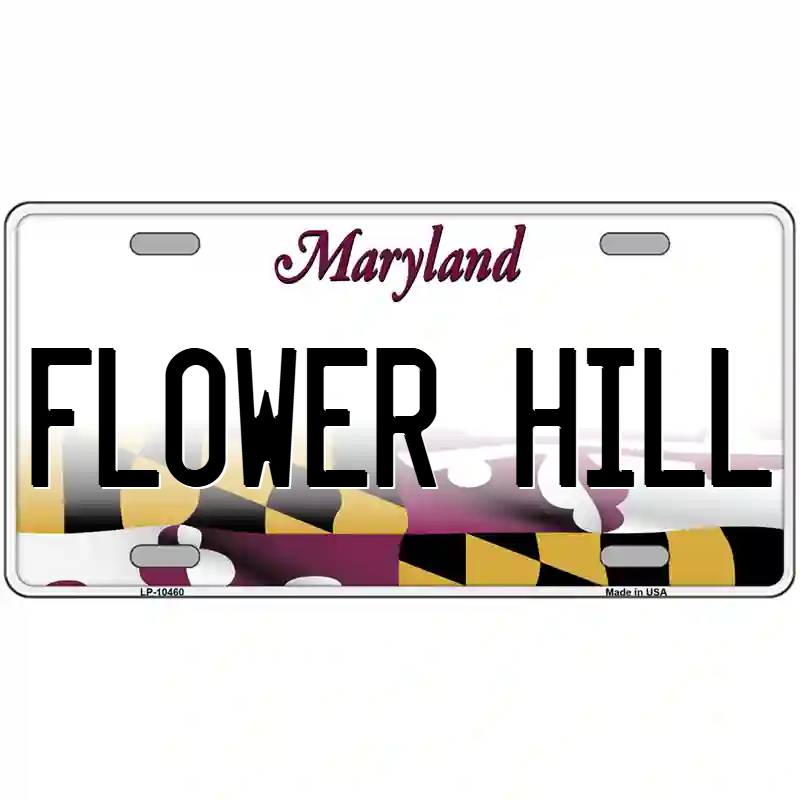 Flower Hill Maryland Metal Sign