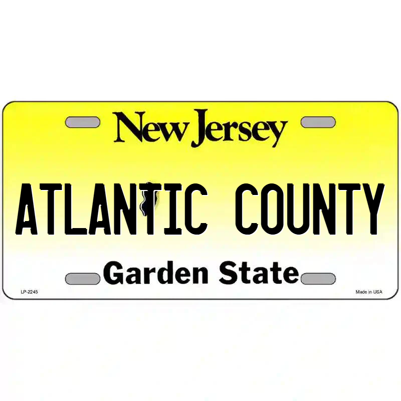 Atlantic County New Jersey Metal Sign