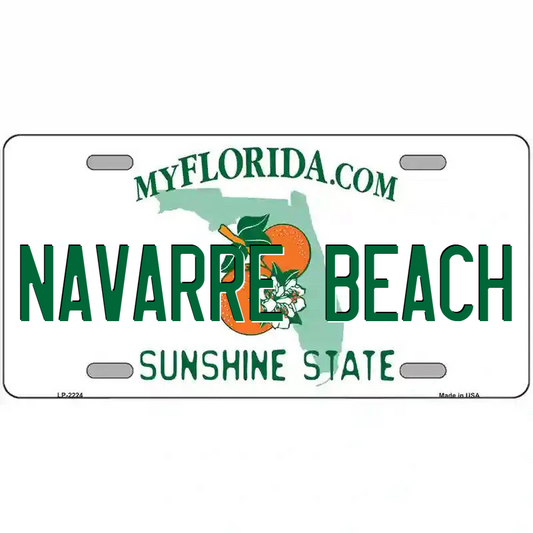 Navarre Beach Florida Metal Sign