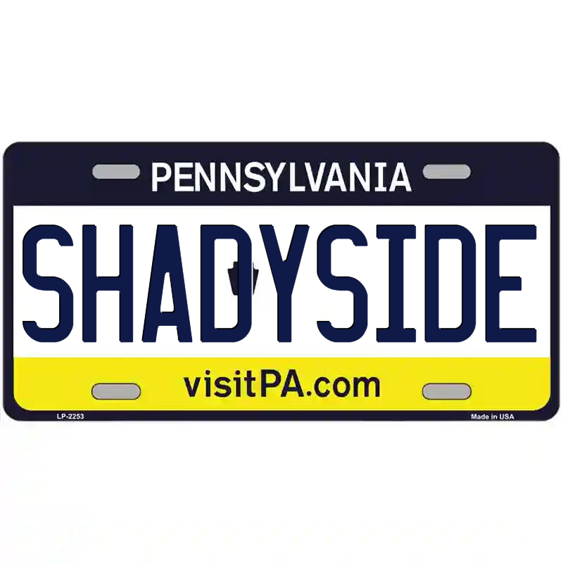 Shadyside Pennsylvania Metal Sign
