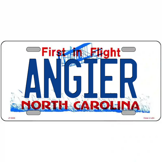 Angier North Carolina Metal Sign