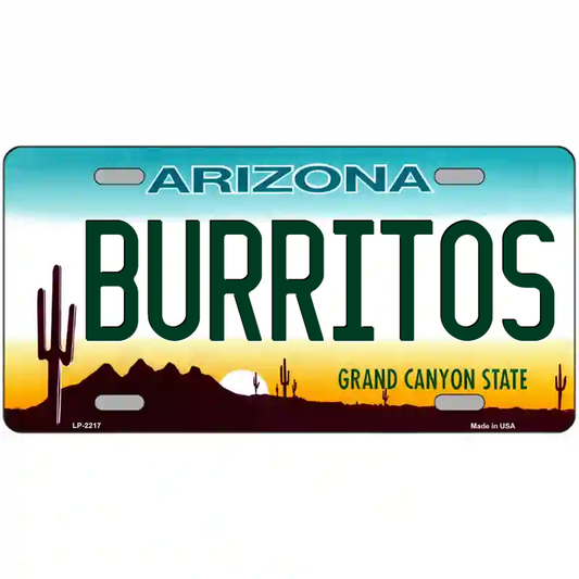 Burritos Arizona Metal Sign