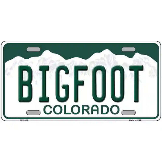 Bigfoot Colorado Metal Sign