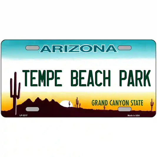 Tempe Beach Park Arizona Metal Sign