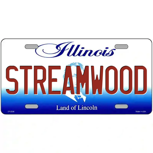 Streamwood Illinois Metal Sign