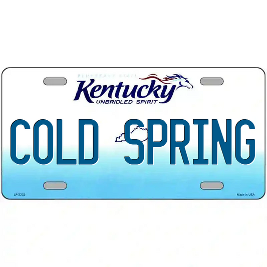 Cold Spring Kentucky Metal Sign