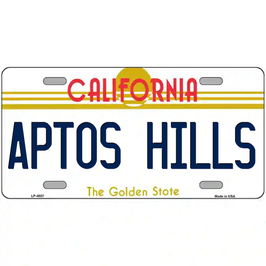 Aptos Hills California Metal Sign