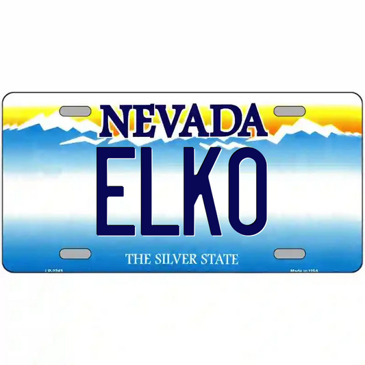 Elko Nevada Metal Sign