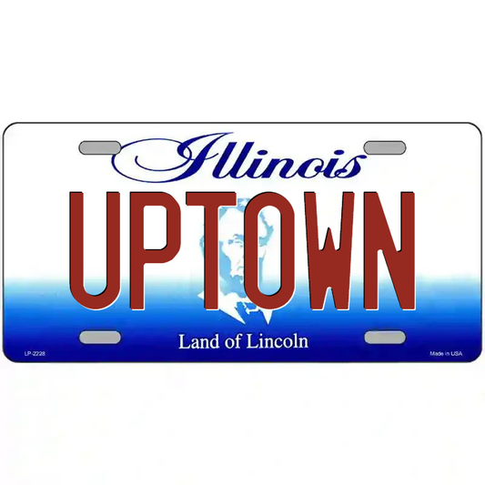 Uptown Illinois Metal Sign