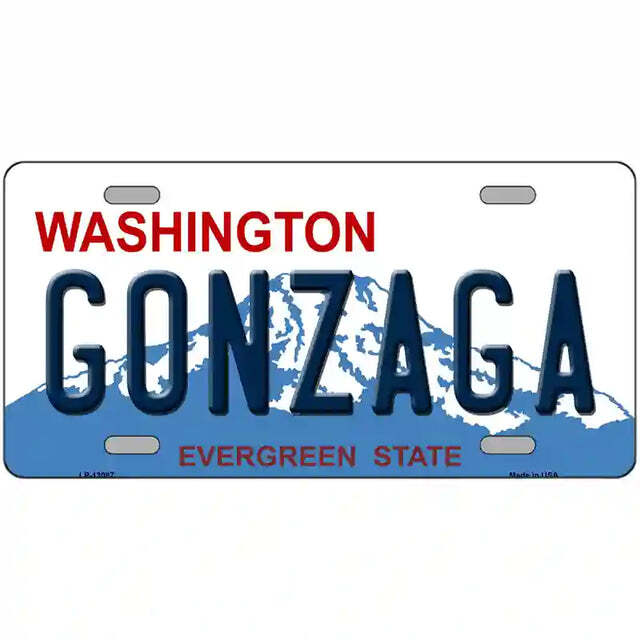 Gonzaga Washington Metal Sign