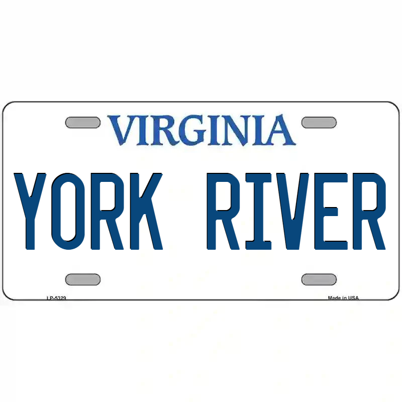 York River Virginia Metal Sign