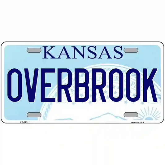 Overbrook Kansas Metal Sign
