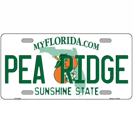 Pea Ridge Florida Metal Sign