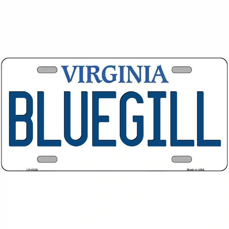 Bluegill Virginia Metal Sign