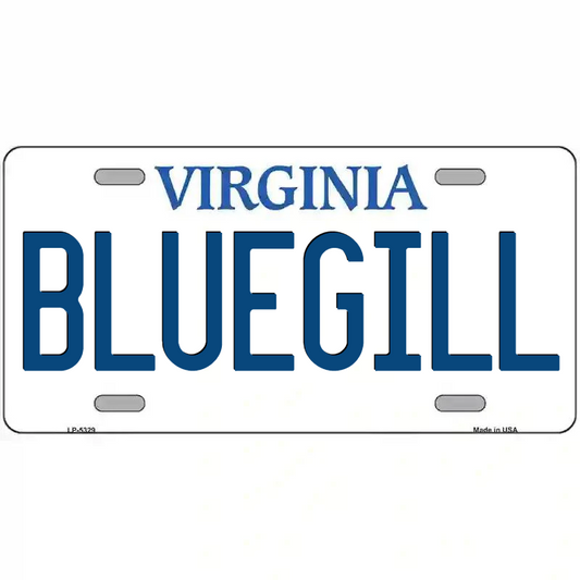 Bluegill Virginia Metal Sign