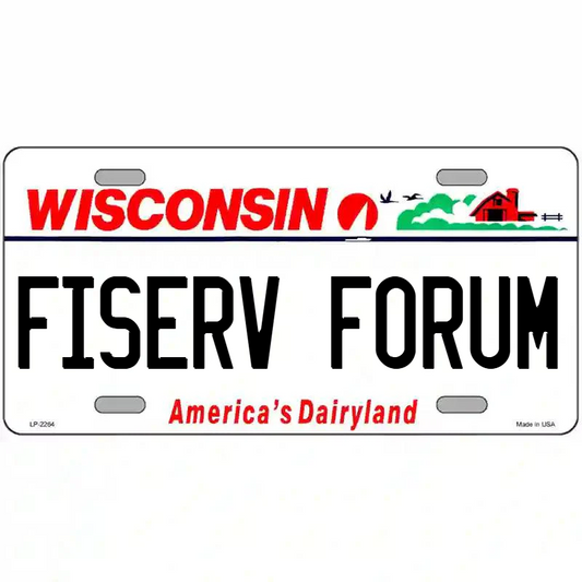 Fiserv Forum Wisconsin Metal Sign