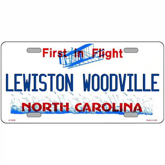 Lewiston Woodville North Carolina Metal Sign