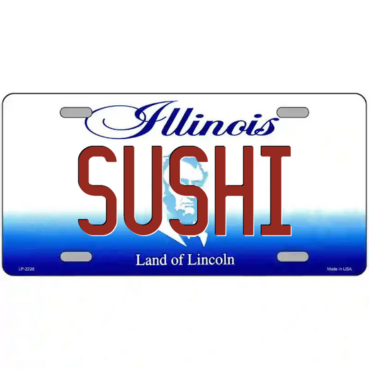 Sushi Illinois Metal Sign