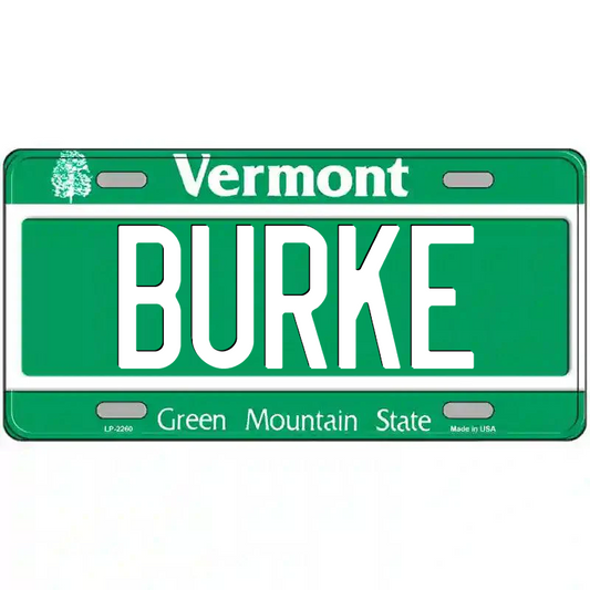Burke Vermont Metal Sign