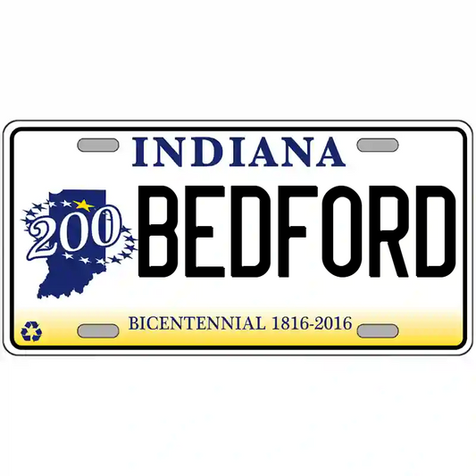 Bedford Indiana Bicentennial Metal Sign