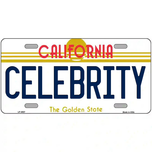 Celebrity California Metal Sign
