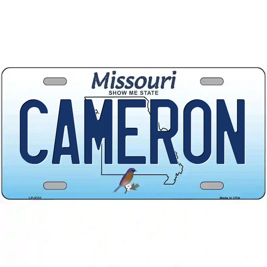 Cameron Missouri Metal Sign