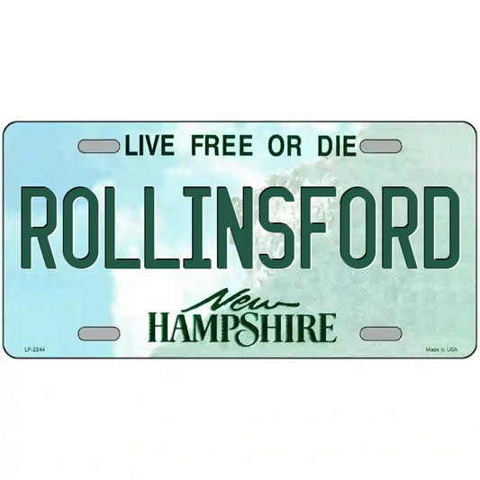 Rollinsford New Hampshire Metal Sign